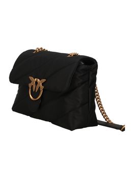 Tracolla Pinko 100038 A05F LOVE PUFF da donna nero+oro.