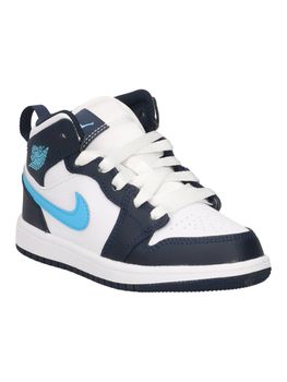 Sneakers Jordan JORDAN 1 MID DQ 8424 da bambino bianca blu.