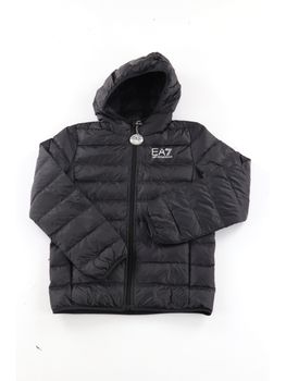 Piumino EA7 7B000035 AF12477 da bambino nero.