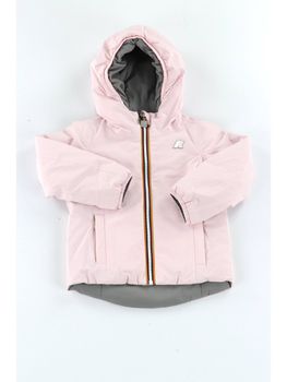 Piumino K-Way K71339WDA4 da bambina pink.