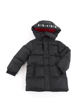 Piumino Guess N6BL02 W4108 da bambino jet black.