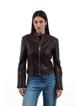 Giubbino Guess W6YL25 W2914 da donna marrone.