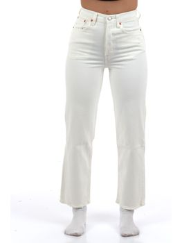 Jeans Levi's 72693 0076 RIBCAGE da donna bianco.
