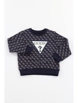 Felpa Guess N6YQ07 K4100 da bambino navy.