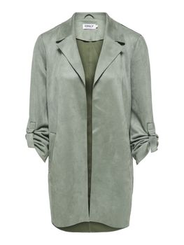 Giubbino Only JOLINE SUEDE COAT 15179864 da donna verde acqua.