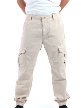 Pantalone Tommy Jeans DM0DM20284 da uomo beige.