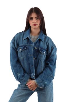 Giubbino Pinko 104644 A2E1 da donna denim.