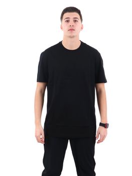 T-shirt Armani Exchange XM001282 AF10364 da uomo nera.