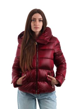 Piumino Yes Zee J043 O100 da donna rosso.