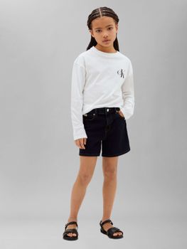 T-shirt Calvin Klein LV1CKTJA17 unisex bambini bianca.
