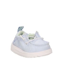 Scarpa da culla Hey Dude 43257 LILDUDE SLIP ON per neonati bianco+denim