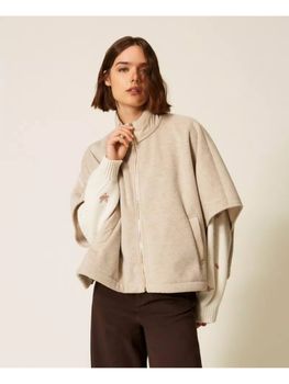 Poncho Twinset 262TA4410 da donna canapa.