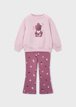 Completo Mayoral 4738 da bambina violetta.