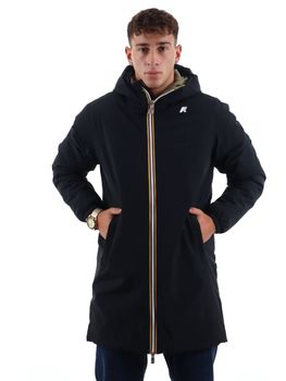 Giubbotto K-Way K6128WW da uomo nero e verde.