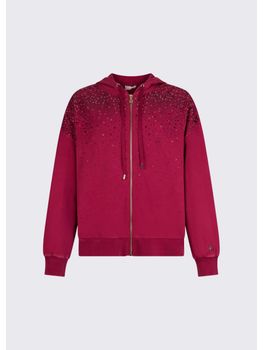 Felpa Liu Jo TA6196JS008 da donna scarlet.