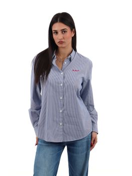 Camicia Mc2 Saint Barth BRIG005 01928L da donna blu bianca.