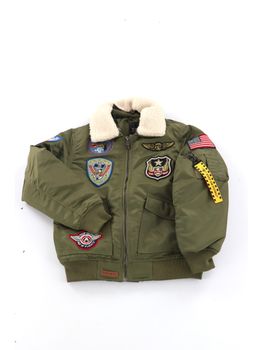 Giubbino Top Gun 02G0592 006 da bambino verde.