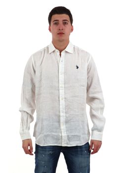 Camicia U.S Polo ASSN 104011 0000191 da uomo bianca.