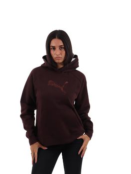 Felpa Puma 694577 da donna chocolate fondu.