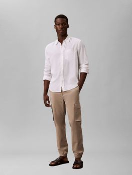 Pantalone Calvin Klein LV04RD608G da uomo khaki.