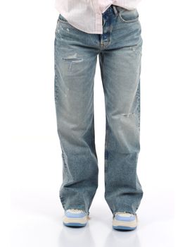 Jeans Tommy Jeans DW0DW22437 da donna color jeans chiaro.