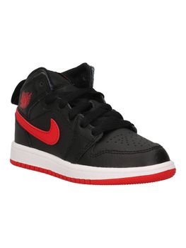 Sneakers Jordan jordan 1 mid ps DQ8424 da bambino black+red+white.