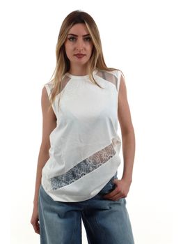 Canotta Pinko 106291 A335 da donna bianca.