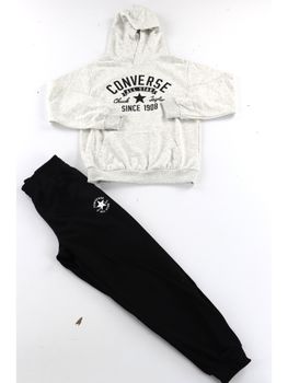 Tuta Converse 9CH011 da bambino grigia e nera.