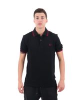 polo fred perry m3600 y42 da uomo nera.
