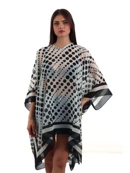 Kaftano Liu Jo VA5173T4902 da donna pois bianco+nero.