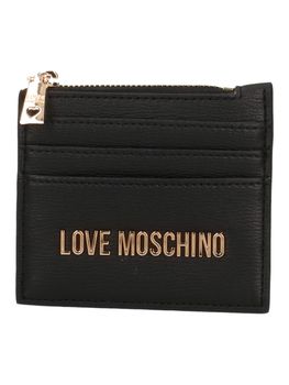 Portacarte Love Moschino JC5704PP1MLD0 da donna nero e oro.