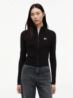 felpa tommy jeans dw0dw20967 da donna nera.