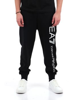 Pantalone EA7 7M000571 AF13512 da uomo bianco e nero.