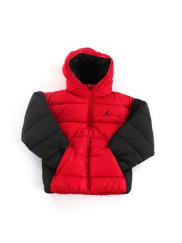 Piumino Jordan 95F014  da bambino rosso e nero.