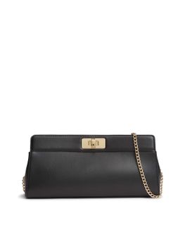 Pochette Tommy Hilfiger AW0AW18727 da donna nera.
