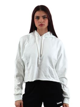 Felpa Disclaimer 54901 da donna bianco+strass.