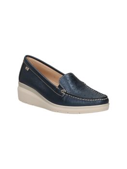 Mocassino Valleverde 11052 VITELLO da donna navy.