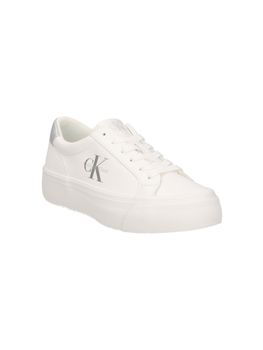 Sneakers Calvin Klein Jeans YW0YW01877 da donna bianca+silver.