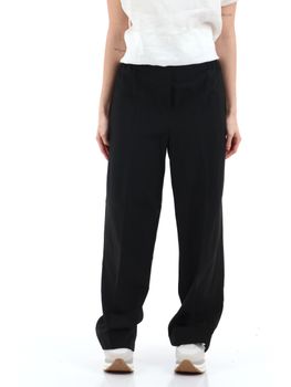 Pantalone Emme Marella EMMANGOLO da donna nero.
