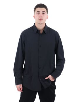 Camicia Armani Exchange XM001567 AF19193 da uomo nera.