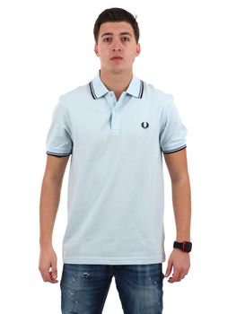 Polo Fred Perry M3600P da uomo celeste.