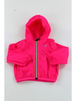 Giacchetto K-Way K61336W X1B LE VRAI CLAUDE da bambina fuxia.