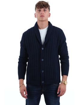 Cardigan Yos PJ2656 da uomo blu.