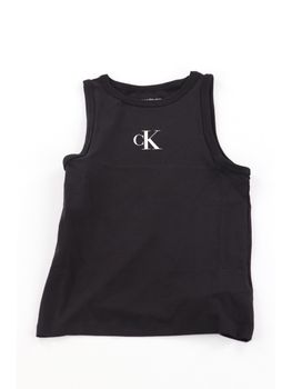 Canotta Calvin Klein Jeans IG0IG02435 da bambina nera.