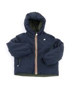 piumino k-way k71337w da bambino blu e verde.