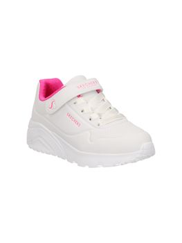 Sneaker Skechers 310451L da bambina bianca e fuxia.