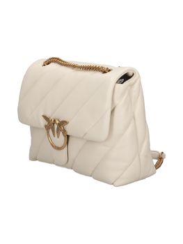 Borsa Pinko 100037 A0F2 da donna bianco+oro.