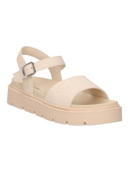 Sandalo Calvin Klein V3A2-83255 da bambina latte.