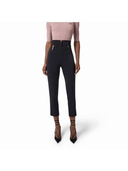 Pantalone Elisabetta Franchi PA11956E2 da donna nero.
