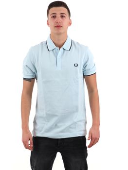 Polo Fred Perry M3600 Y25 da uomo celeste
